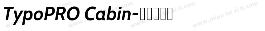 TypoPRO Cabin字体转换